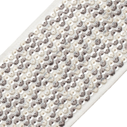 Starlight Sequined Border - Titanium