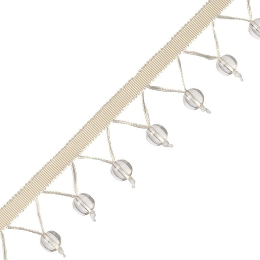 Meteor Glass Bead Fringe - Titanium