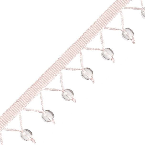 Meteor Glass Bead Fringe - Quartz