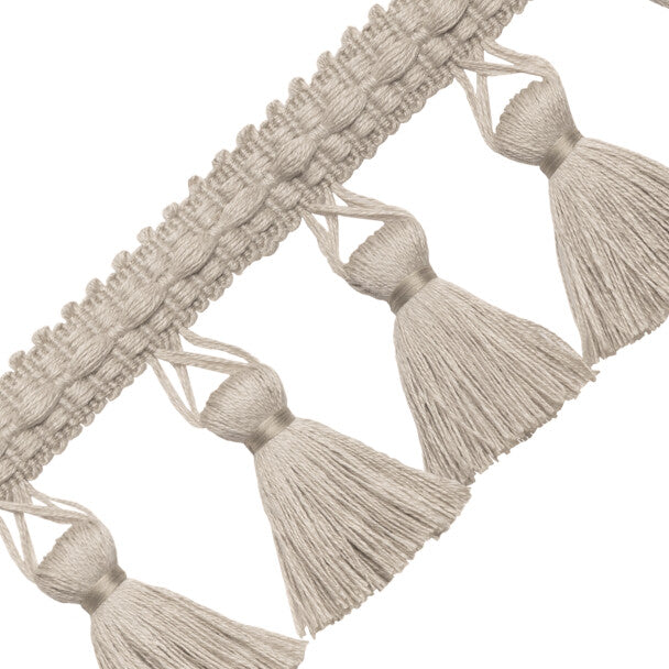 Bali Linen Tassel Fringe - Flax