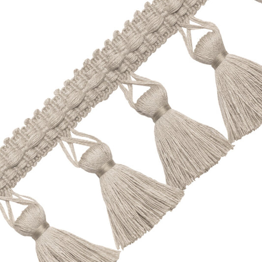 Bali Linen Tassel Fringe - Flax