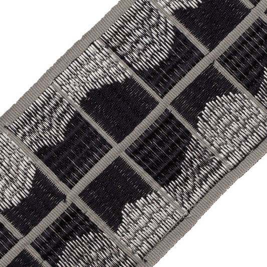 Umbriel Embroidered Border - Obsidian