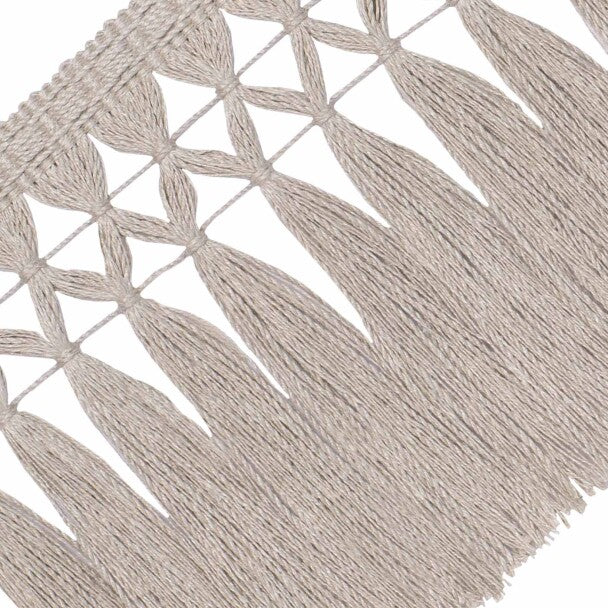 Bali Linen Skirt Fringe - Flax