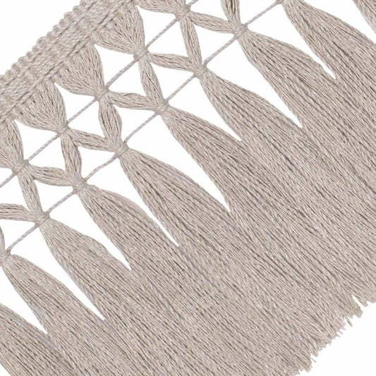 Bali Linen Skirt Fringe - Flax