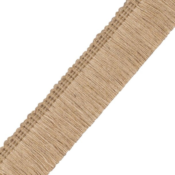 1.5" Bali Jute Brush Fringe - Burlap