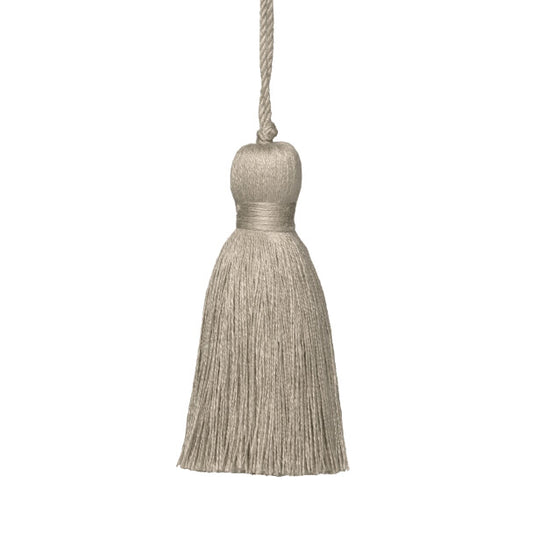 Bali Linen Key Tassel - Flax
