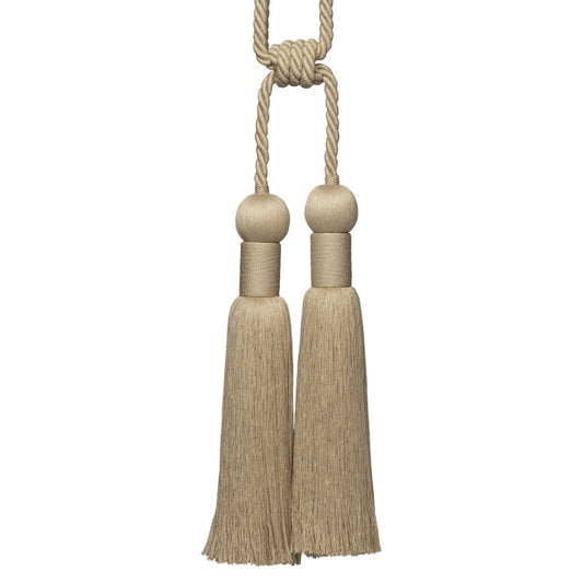 Bali Jute Double Tassel Tieback - Jute