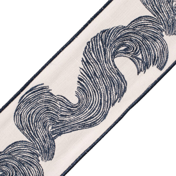 Oahu Embroidered Border - Marine