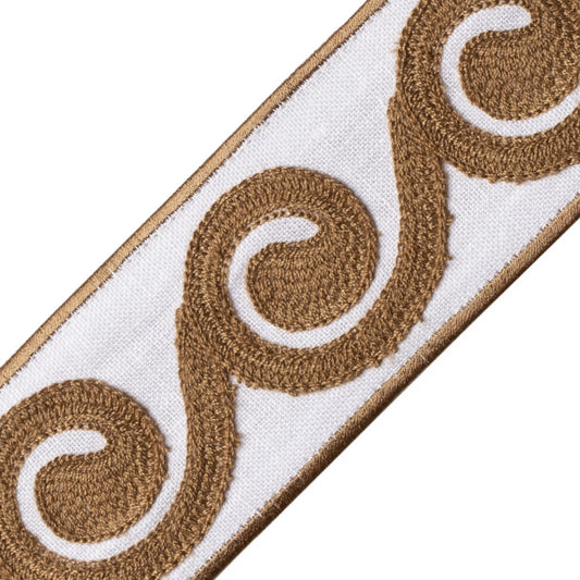 Maui Embroidered Border - Seagrass