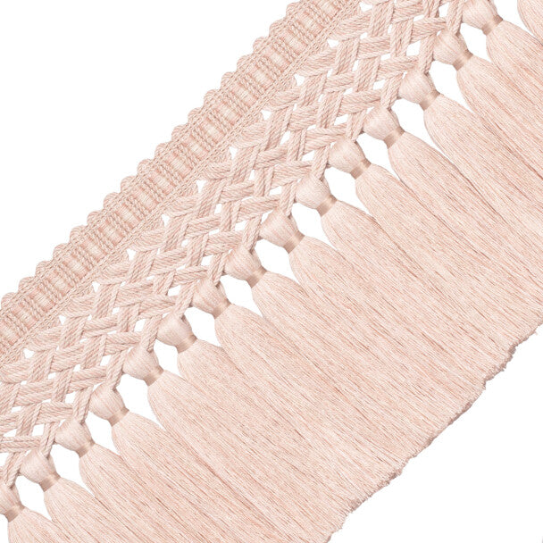 Édelie Linen Tassel Skirt Fringe - Blush