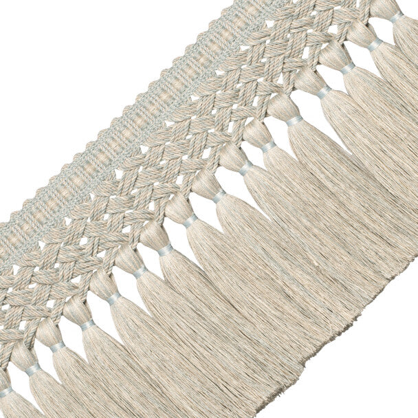 Édelie Linen Tassel Skirt Fringe - Glass