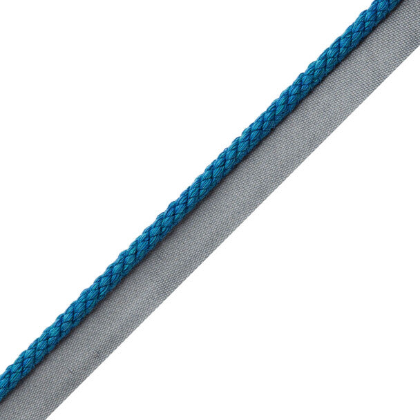 1/4" Cambridge Cord with Tape - Mykonos Blue