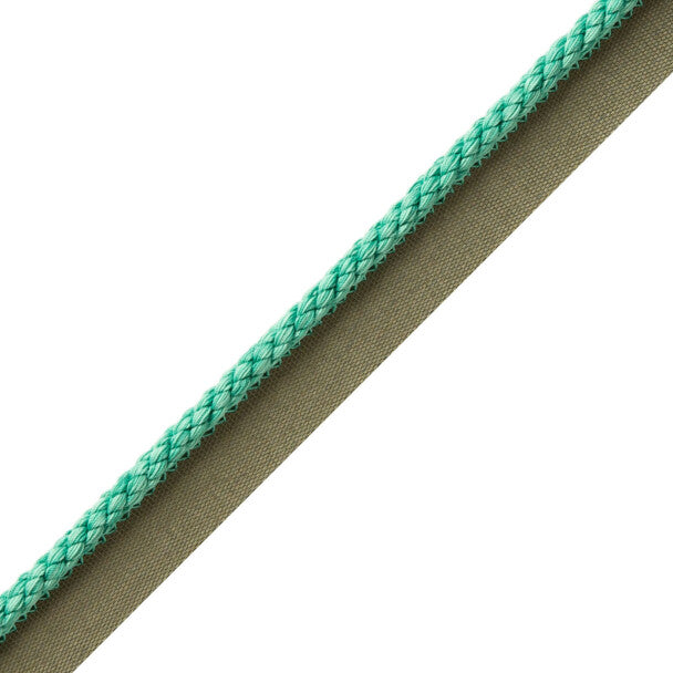 1/4" Cambridge Cord with Tape - Lagoon