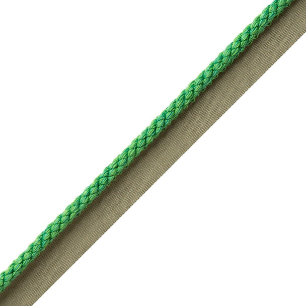 1/4" Cambridge Cord with Tape - Emerald