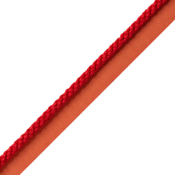 1/4" Cambridge Cord with Tape - Scarlet