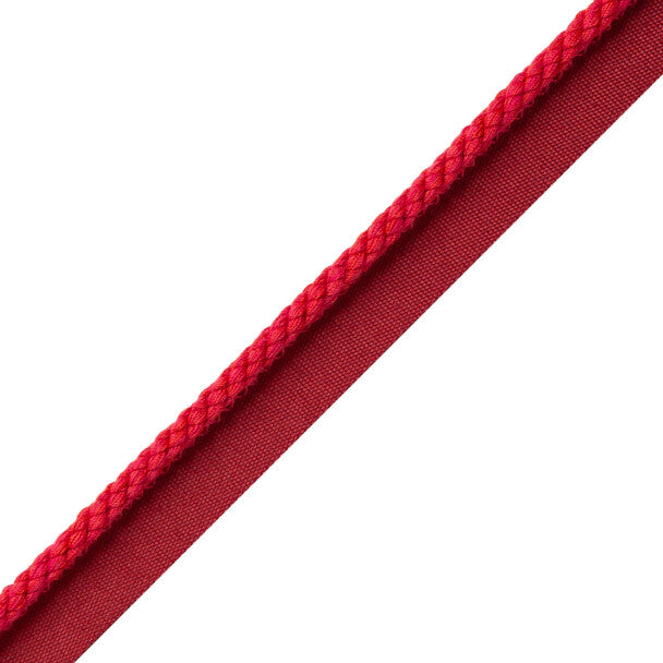 1/4" Cambridge Cord with Tape - Raspberry