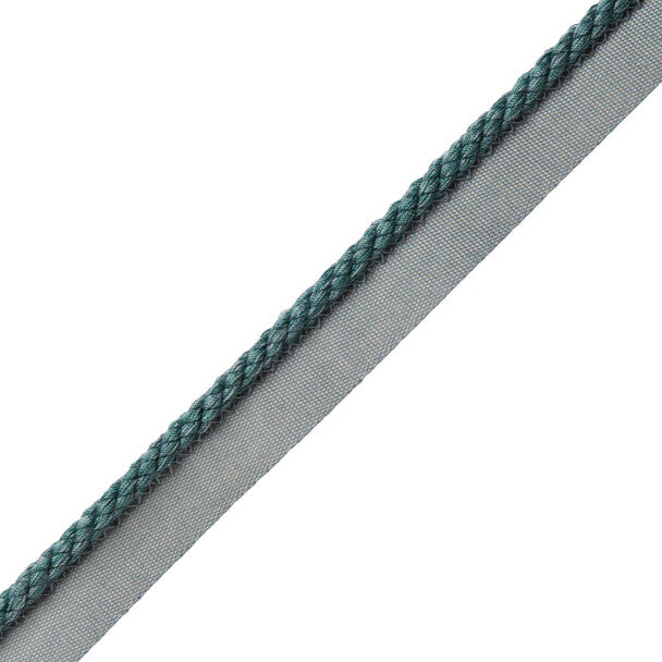 1/4" Cambridge Cord with Tape - Peacock