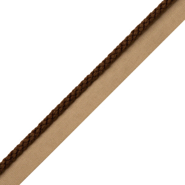 1/4" Cambridge Cord with Tape - Tobacco