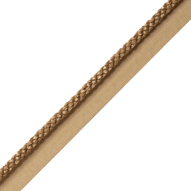 1/4" Cambridge Metallic Cord with Tape - Antique Gold