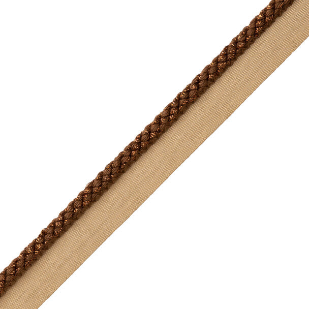 1/4" Cambridge Metallic Cord with Tape - Aged Bronze