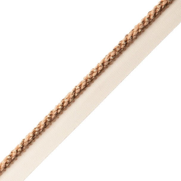 1/4" Cambridge Metallic Cord with Tape - Rose Gold