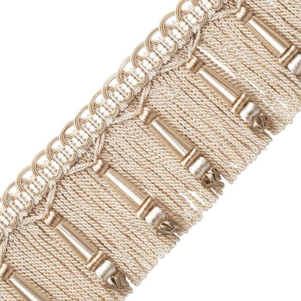Margaux Beaded Bullion Fringe - Ecru