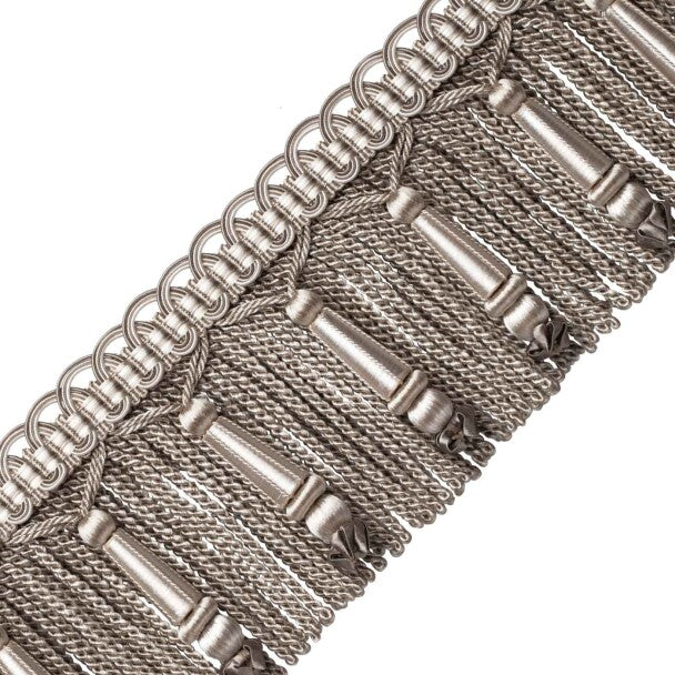 Margaux Beaded Bullion Fringe - Feuille D'argent