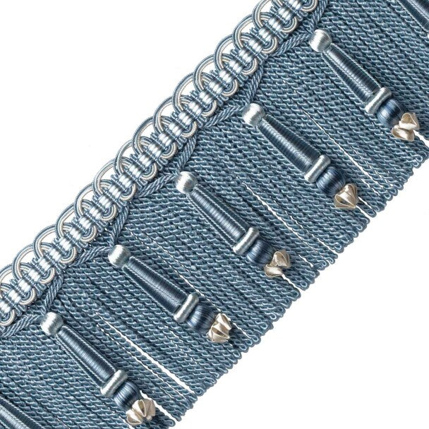 Margaux Beaded Bullion Fringe - Bleuet