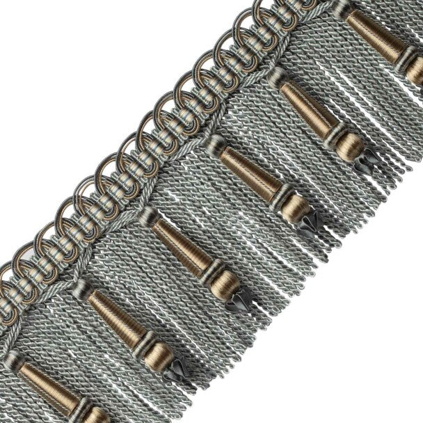 Margaux Beaded Bullion Fringe - Verdigris