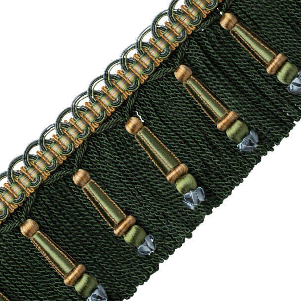 Margaux Beaded Bullion Fringe - Forêt