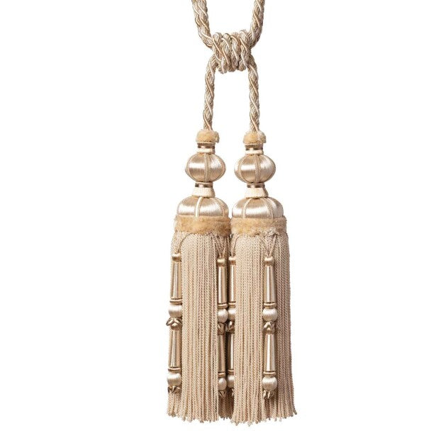Margaux Double Tassel Tieback - Ecru