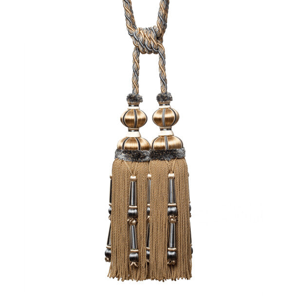 Margaux Double Tassel Tieback - Wedgewood Doré