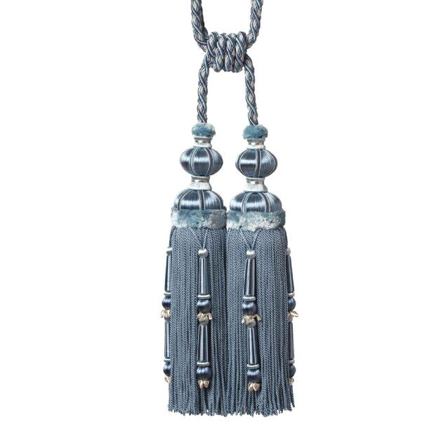 Margaux Double Tassel Tieback - Bleuet