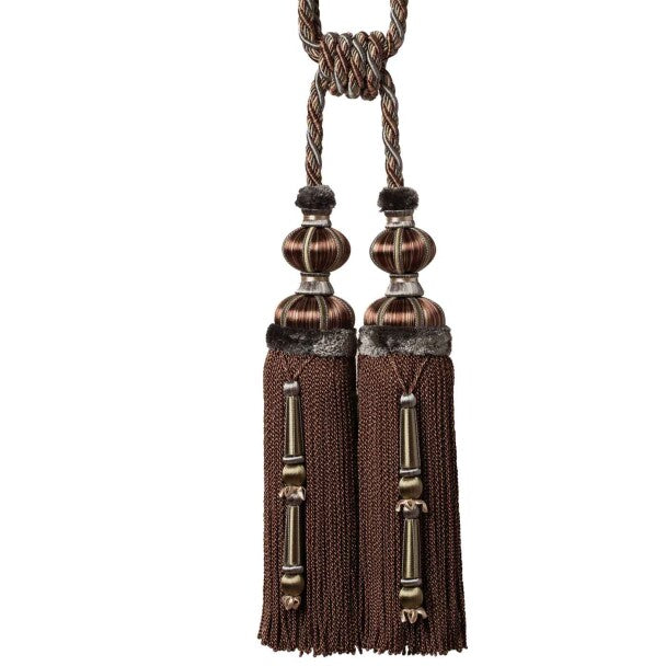 Margaux Double Tassel Tieback - Aubergine