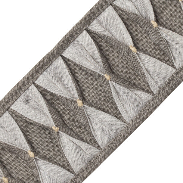 Monarch Pleated Border - London Fog