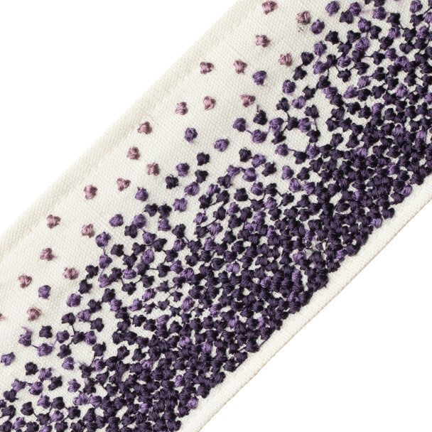 Colony Embroidered Border - Blackberry