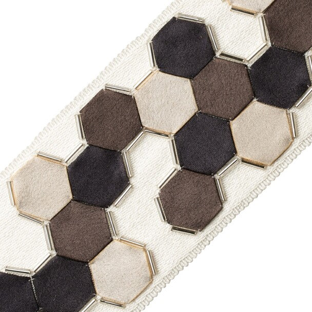 Honeycomb Applique Border - Frost