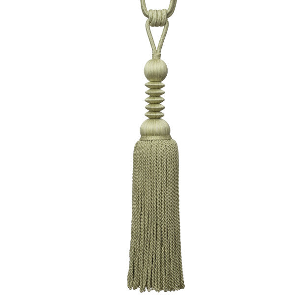 Caitlin Single Tassel Tieback - Celery