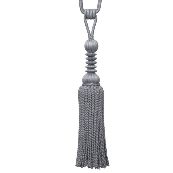 Caitlin Single Tassel Tieback - Heron Blue