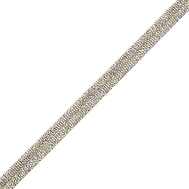 Julienne Metallic Double Welting - White Gold