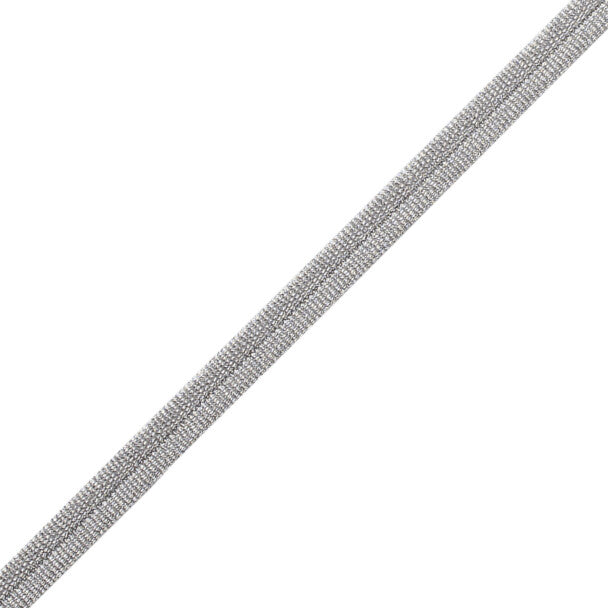 Julienne Metallic Double Welting - Silver Leaf