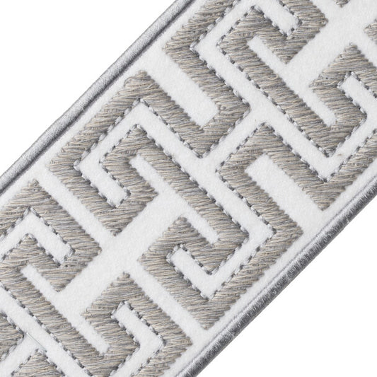 Athina Embroidered Border - Marble