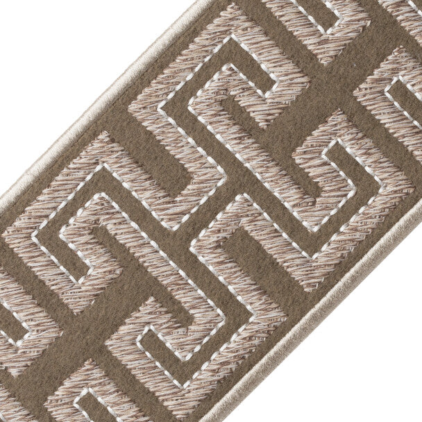 Athina Embroidered Border - Sandstone