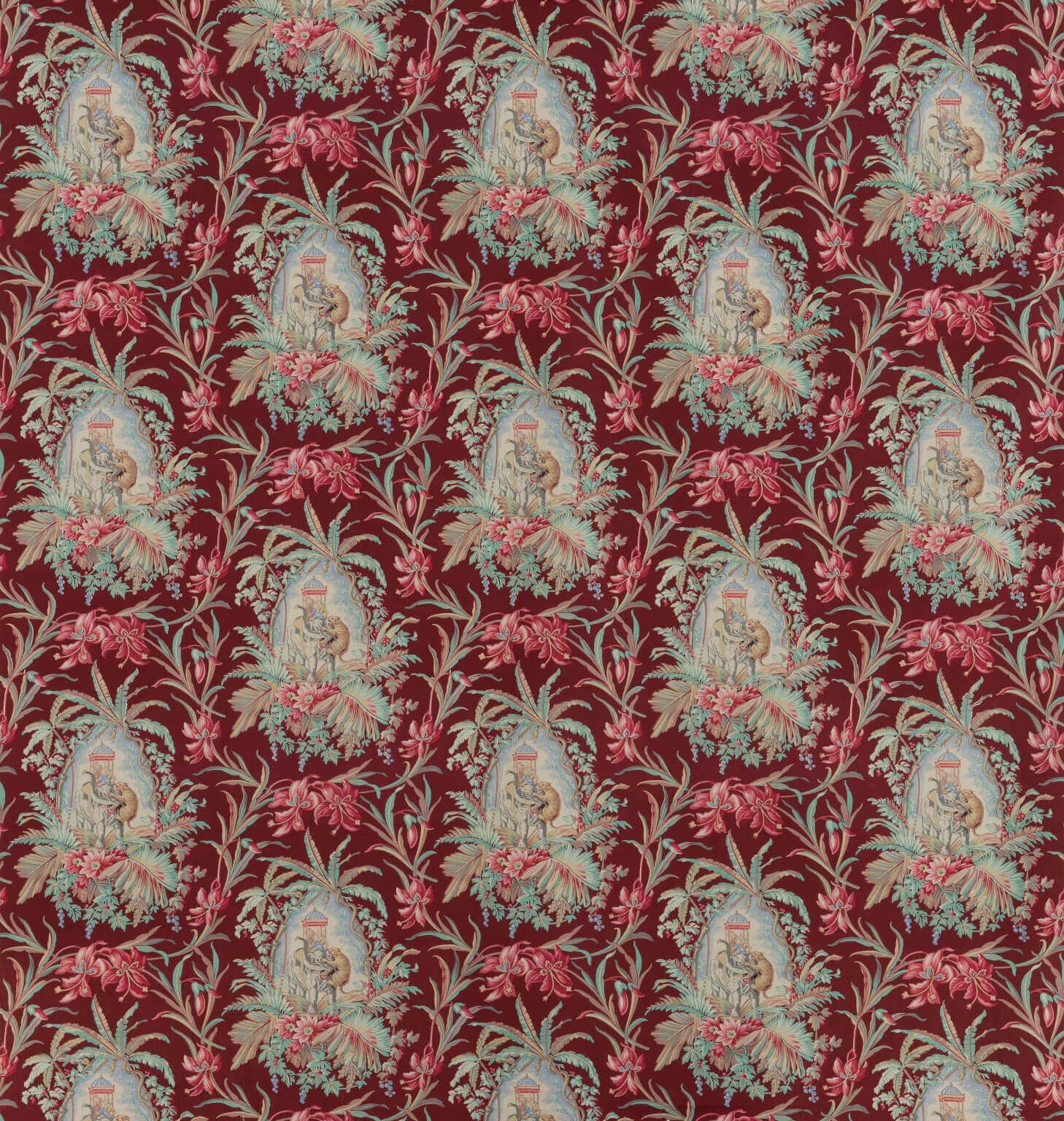 Pierre Frey Les Elephants - Rouge
