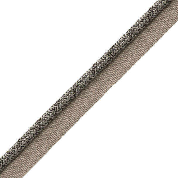 Francoise Metallic Cord with Tape - Antique Silver