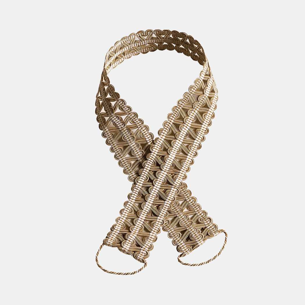 Nina Campbell | Lattice Gimp Embrasse fabric - NCT506-06