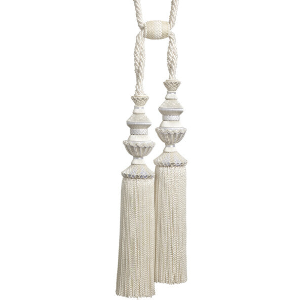 Trianon Double Tassel Tieback - Pearl