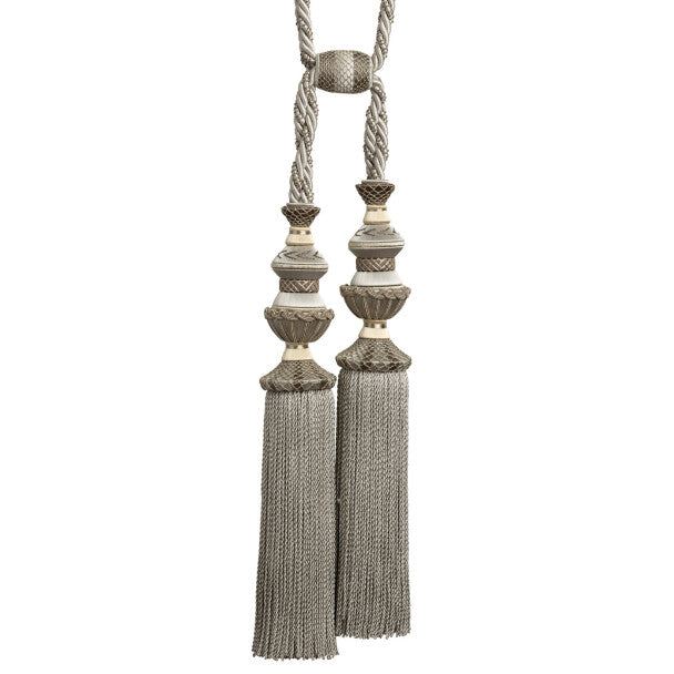 Trianon Double Tassel Tieback - Sterling