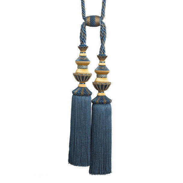 Trianon Double Tassel Tieback - Lapis