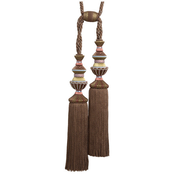 Trianon Double Tassel Tieback - Chocolat